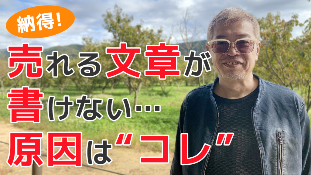 納得！売れる文章が書けない。原因は”コレ・
